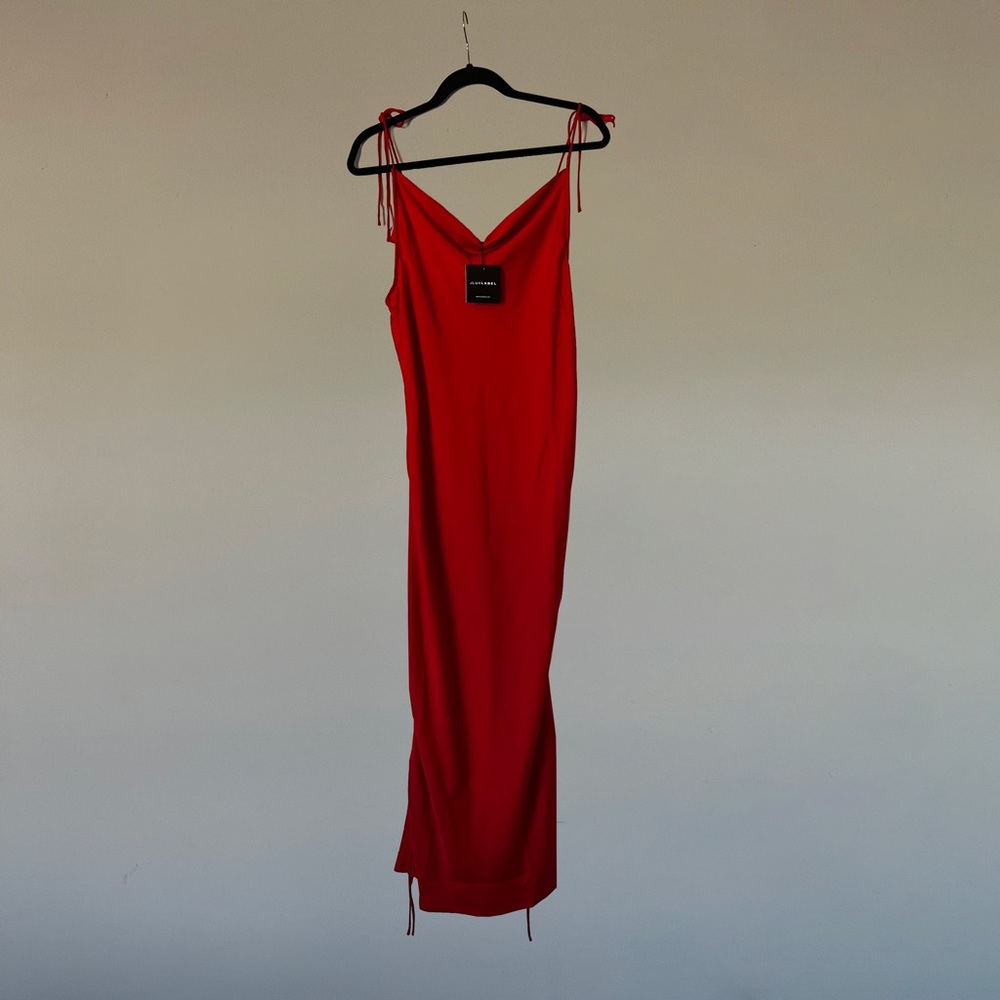 NWT RED - SLIP DRESS - JLUXLABEL